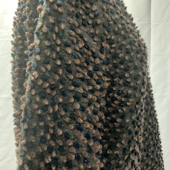 Private Circle Crewneck Pebbles Chocolate Saphire with Blue Sparkle Top. Size L - Picture 5 of 10